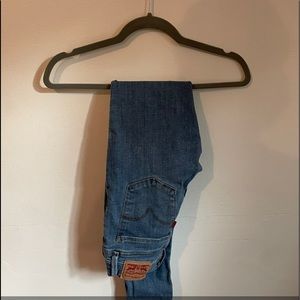 Light wash ripped jeans